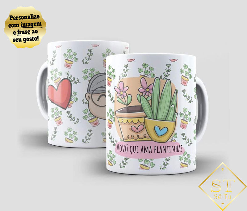 Caneca Avó que Ama Plantas